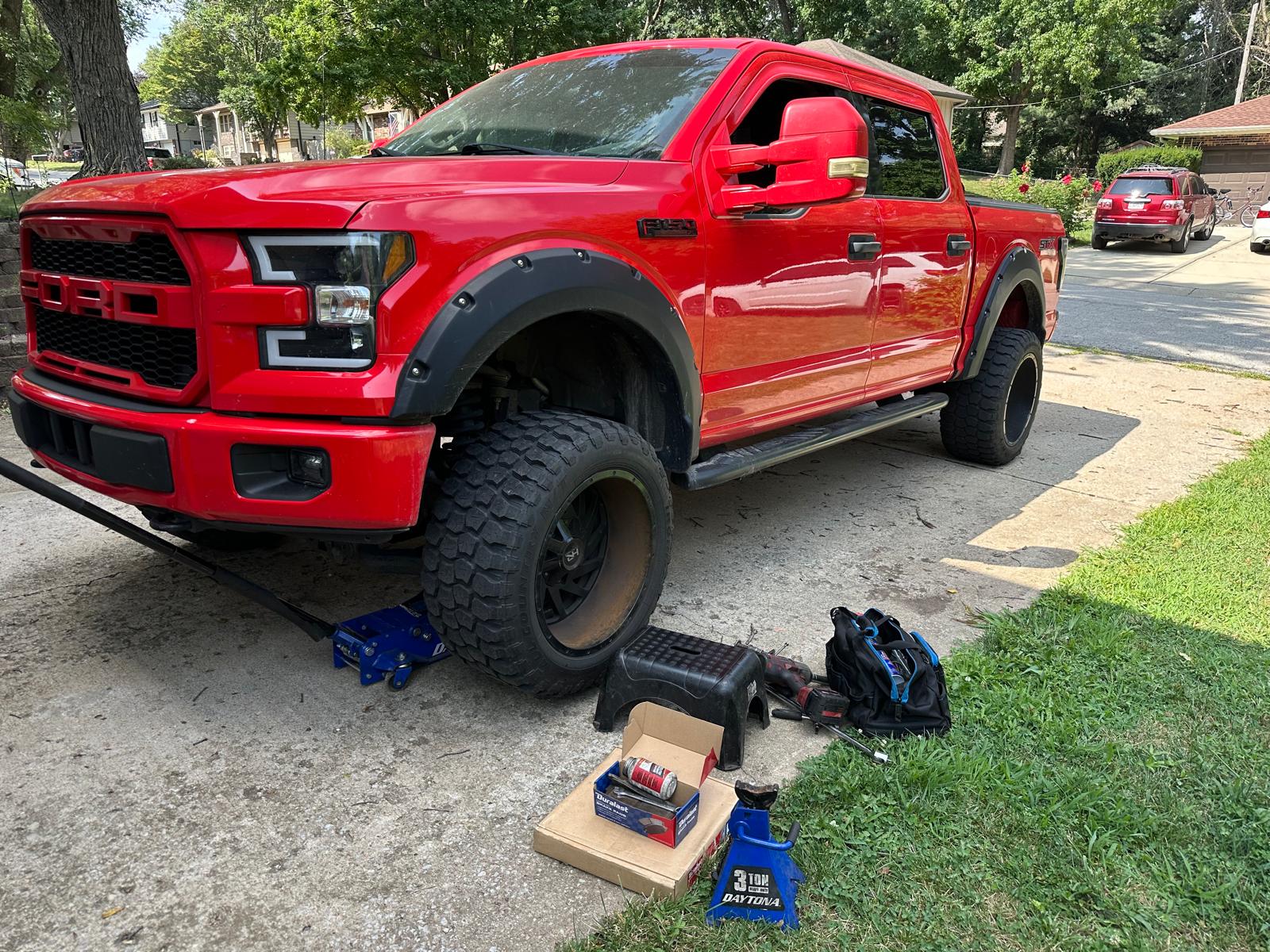 Complete mobile brake job service